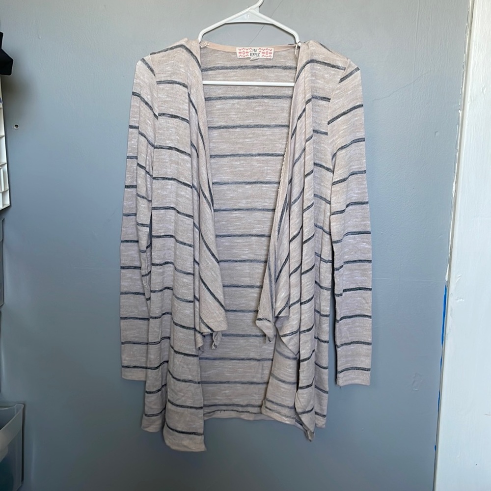 Pink Republic small open front lightweight cardigan cottage cozy layer capsule